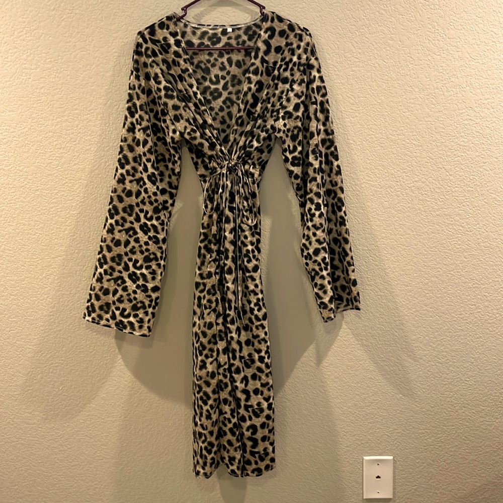 Leopard Print Robe